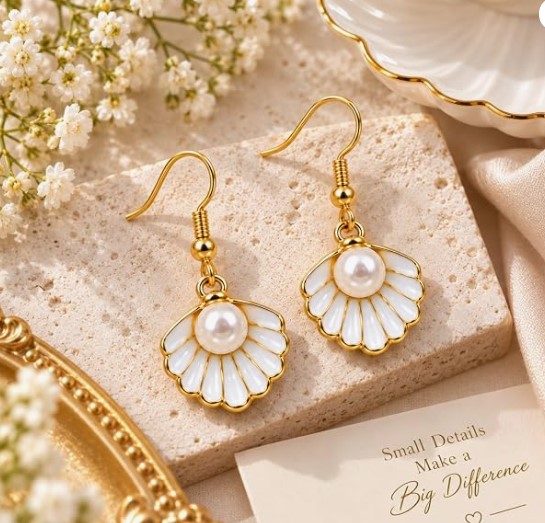 Artificial Pearl Earrings